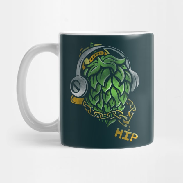 Craft Beer Hop head Humor Design Hip Hop by stayfrostybro